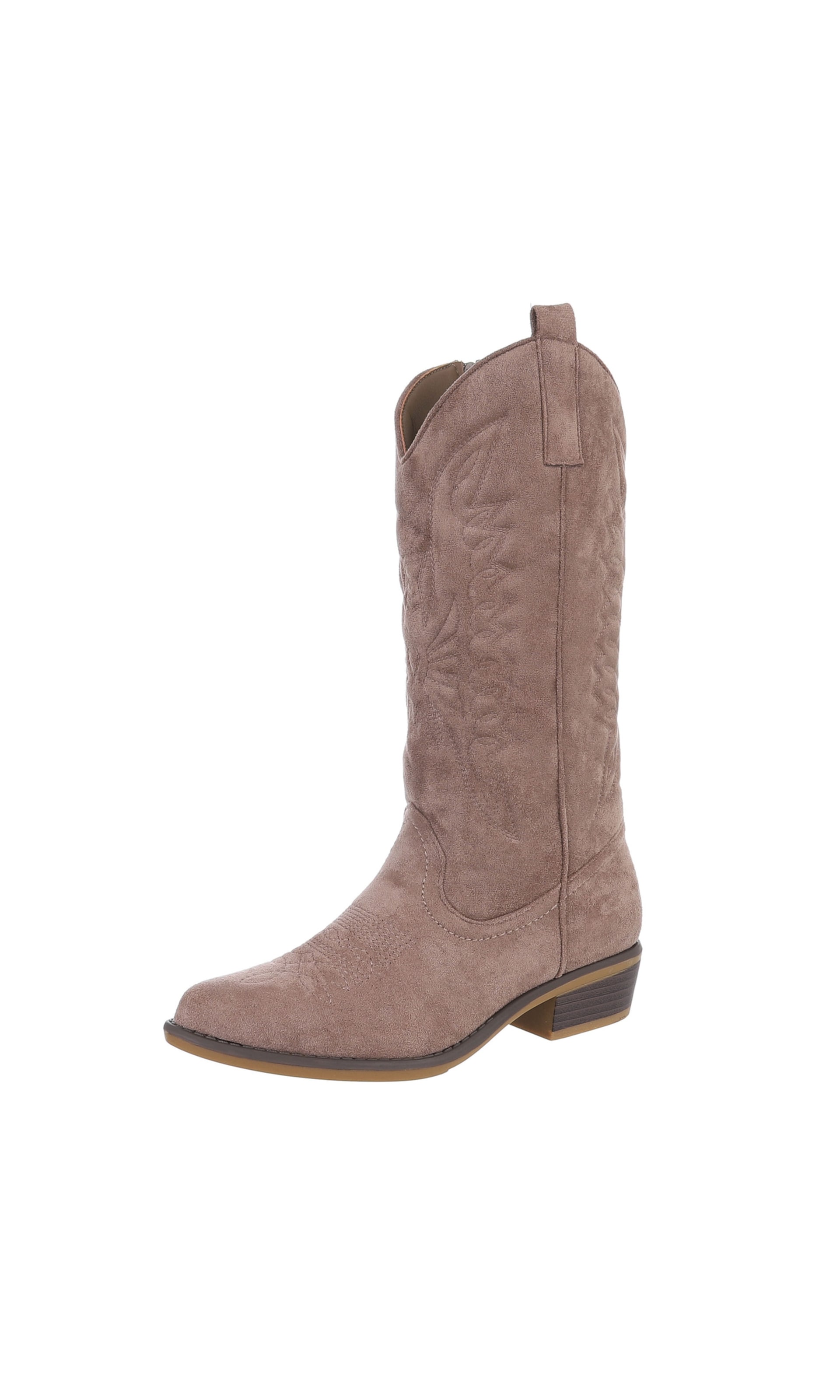 Ital-Design Cowboy Boots in Brown: front