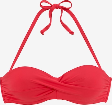 s.Oliver Balconette Bikini Top in Red: front