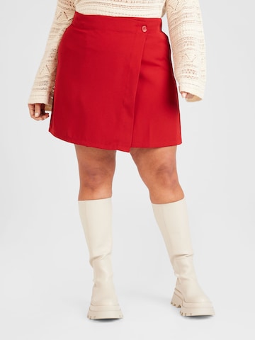 ABOUT YOU Curvy Rok 'Waverly' in Rood: voorkant