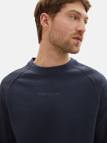 Sweat-shirt TOM TAILOR en bleu
