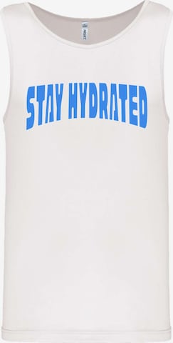 T-Shirt fonctionnel F4NT4STIC en blanc : devant