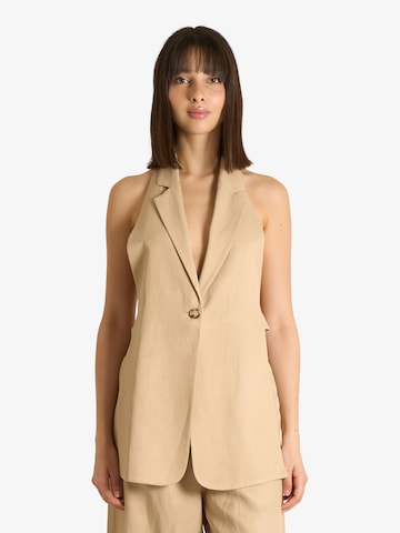 Gilet di ViCOLO in beige: frontale