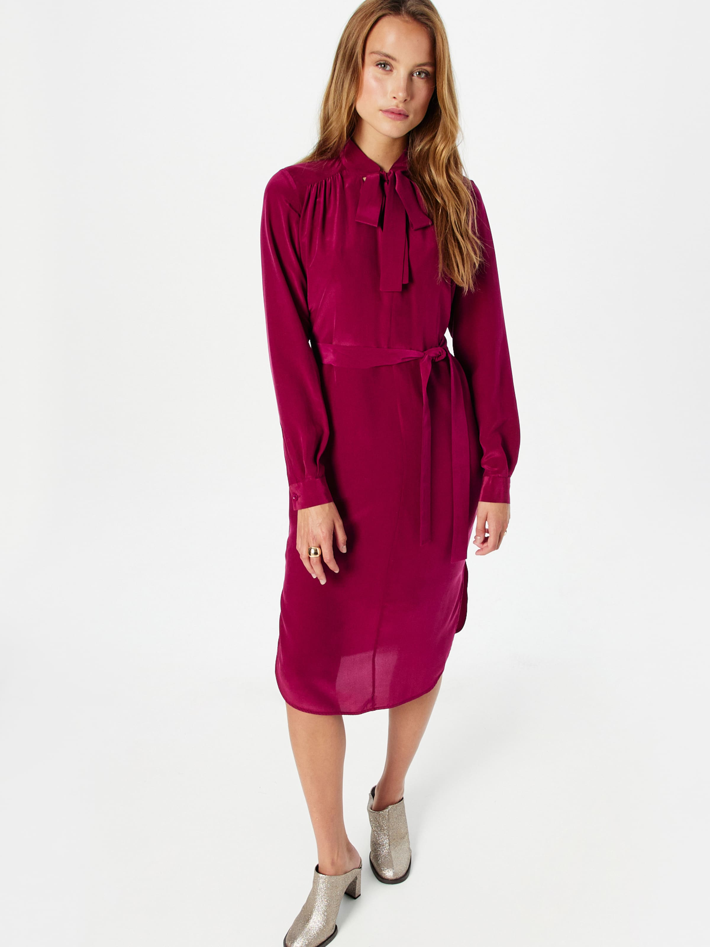 Vanessa Bruno Shirt Dress BLENDA in Wine Red ABOUT YOU