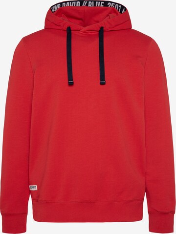 CAMP DAVID Sweatshirt in Red: front