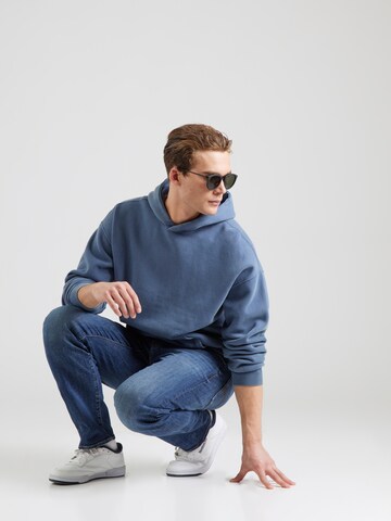 Abercrombie & Fitch Sweatshirt 'ESSENTIALS POPOVER' in Blauw