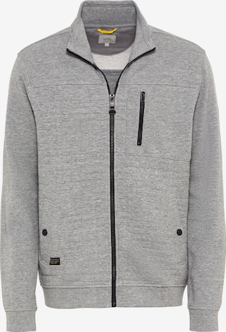 CAMEL ACTIVE Zip-Up Hoodie in Grey: front