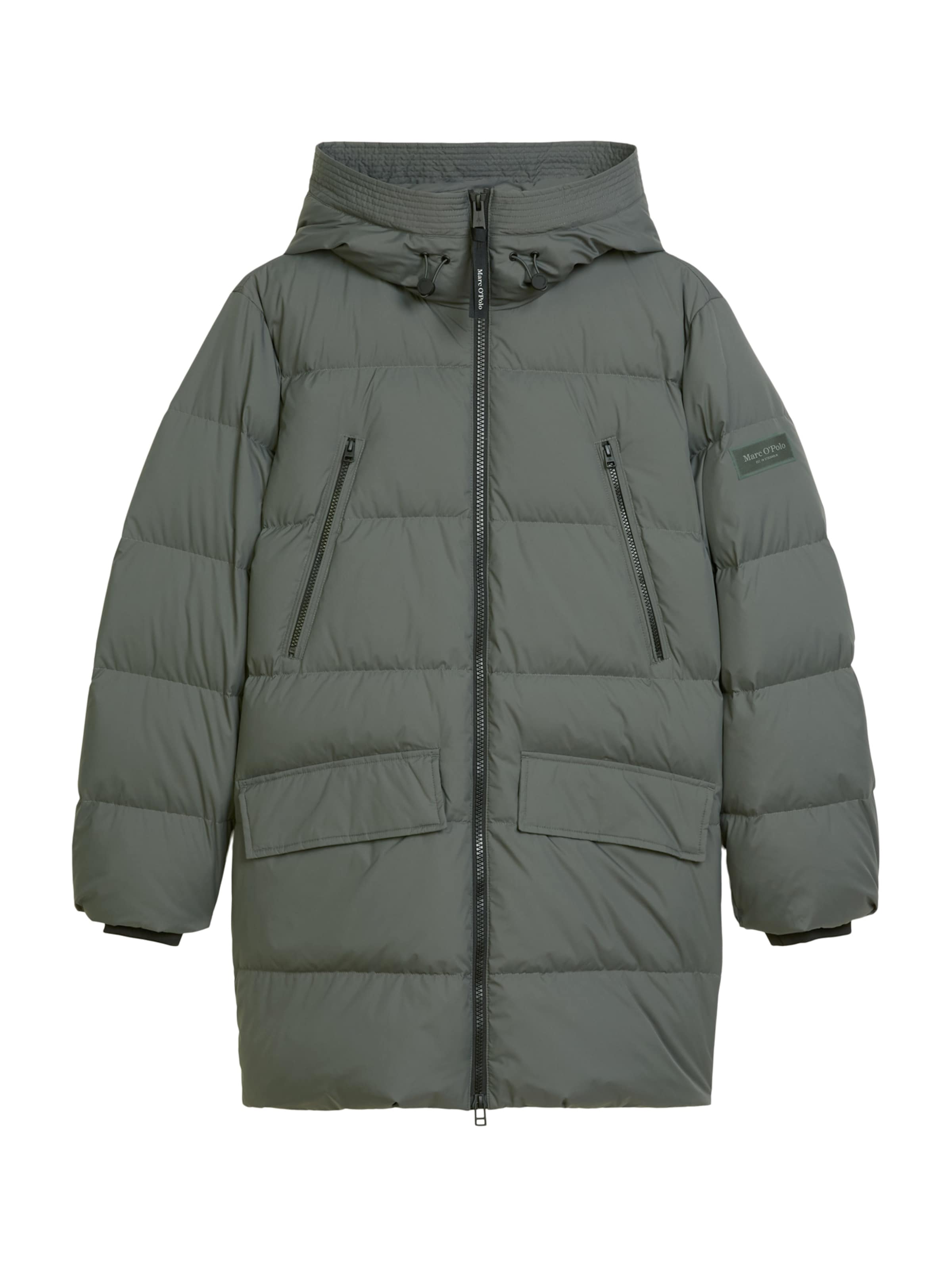 Marc O'Polo Zimní kabát – zelená: přední strana