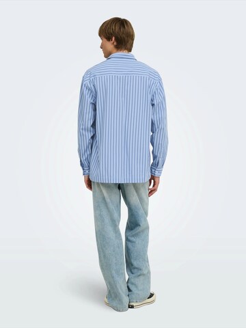 Only & Sons Классический крой Рубашка 'ONSTOMMY' в Синий