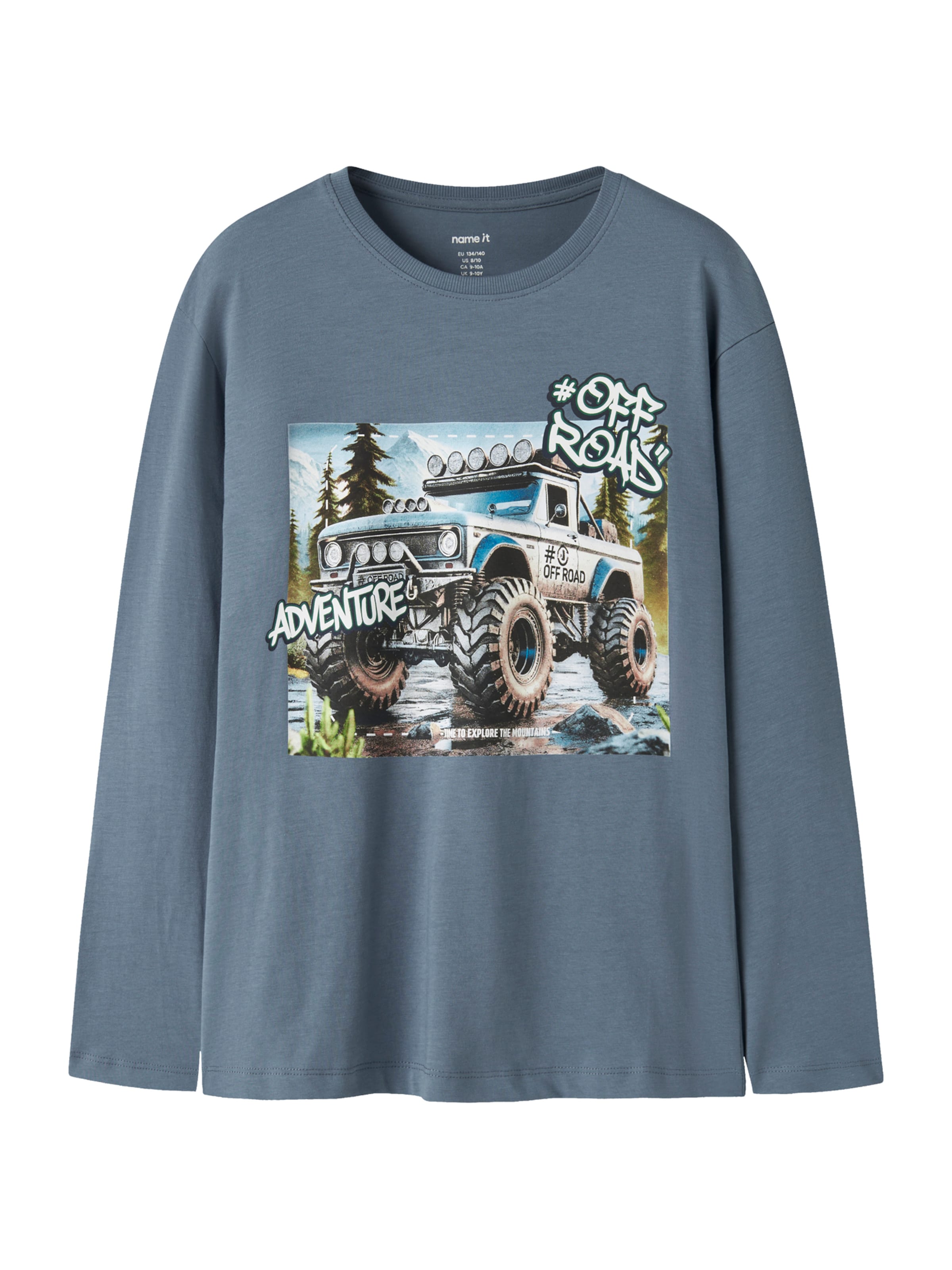 NAME IT T-shirt 'NKMVOTO' i blå: framsida