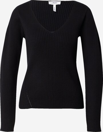 Pull-over 'PAULA' OBJECT en noir : devant