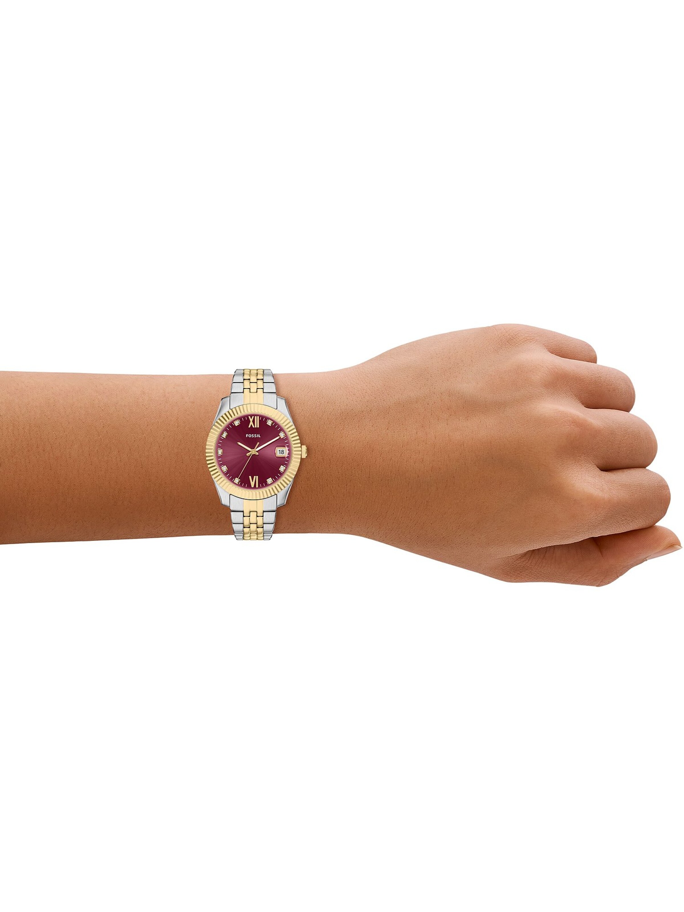 FOSSIL Analoguhr in Gold: Vorderseite