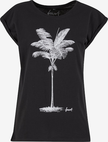 Forvert T-Shirt 'Fontana' in Schwarz: Vorderseite