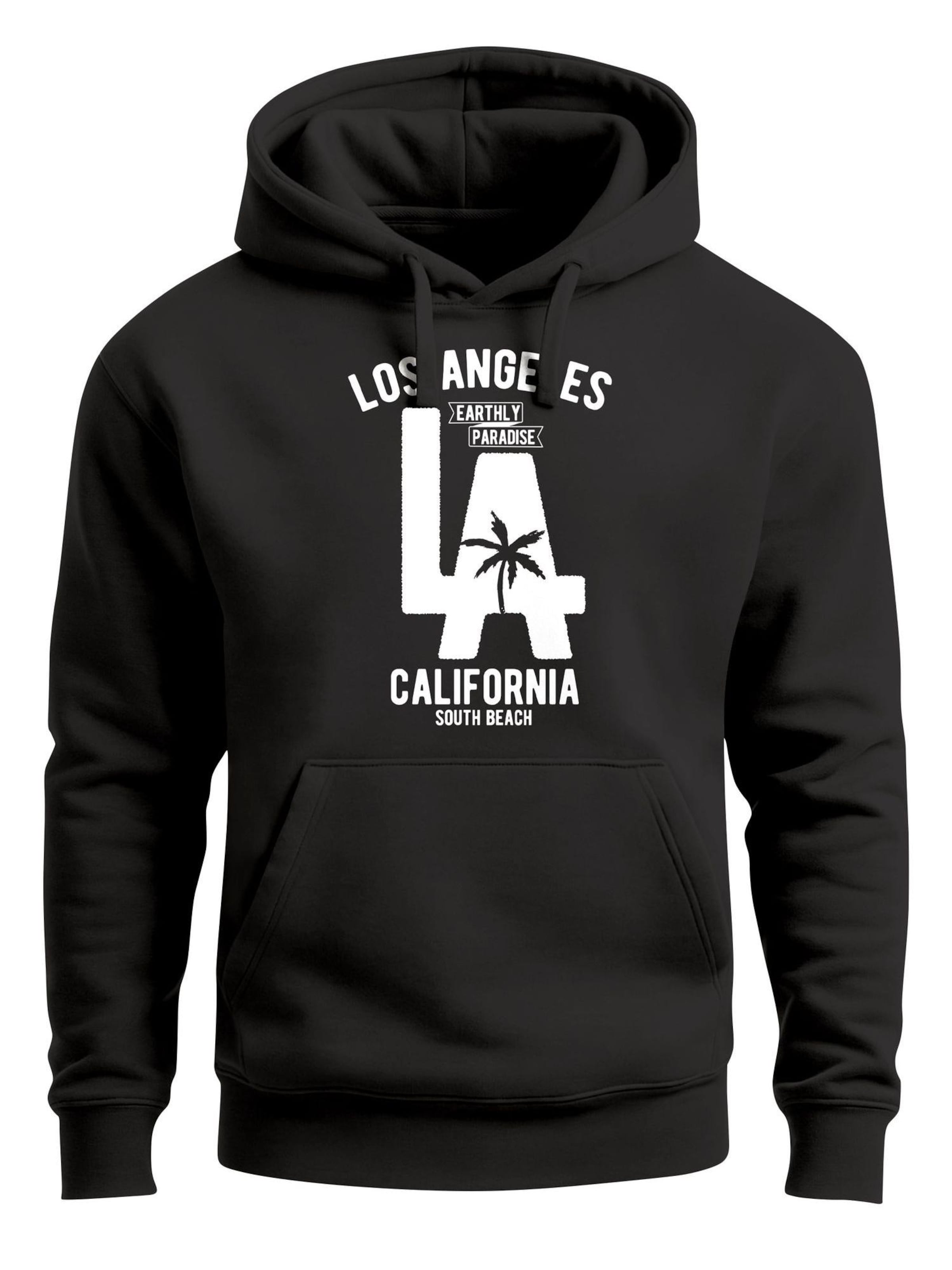 Neverless Sweatshirt 'Los Angeles' in Black: front
