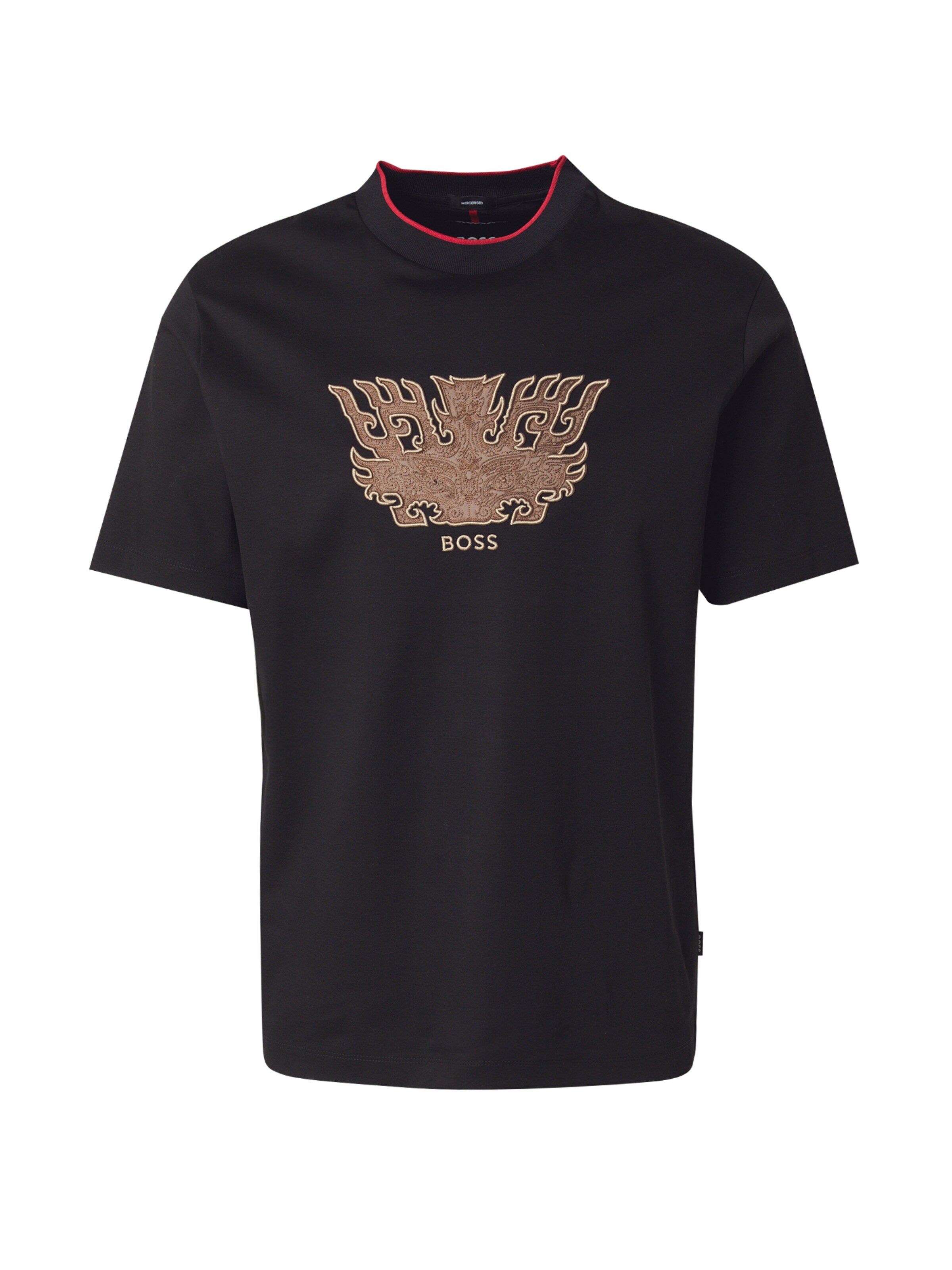 BOSS Póló 'C-Taut 10' - fekete: elől