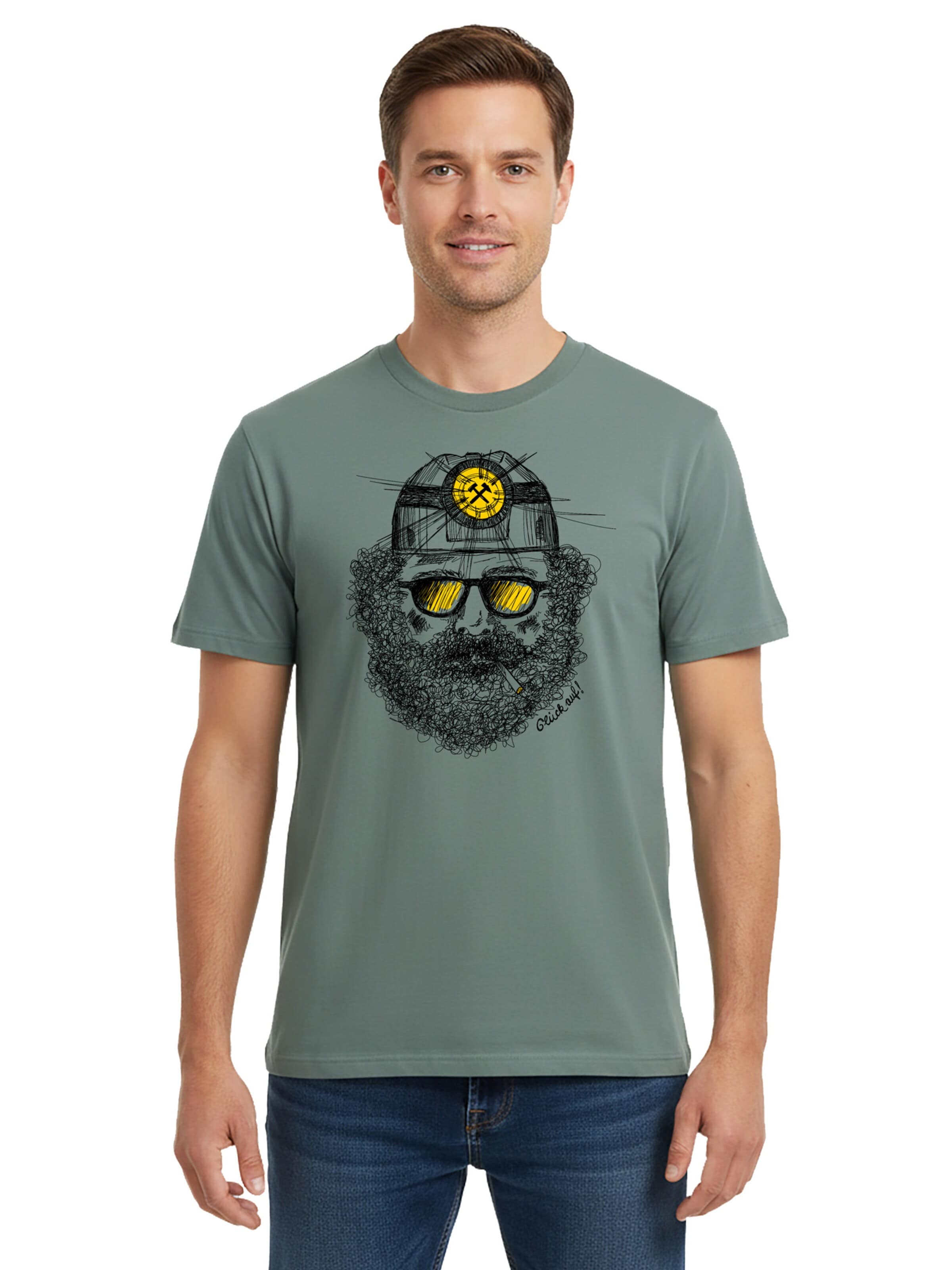 karlskopf Shirt 'BERGMANN' in Green