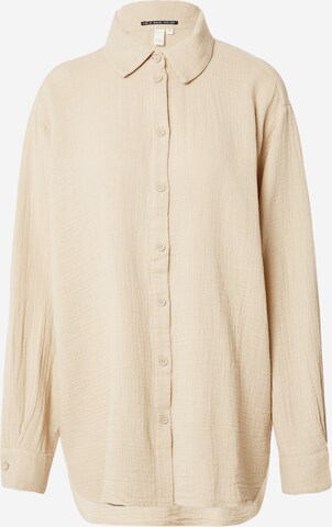 QS Blouse in Beige: front