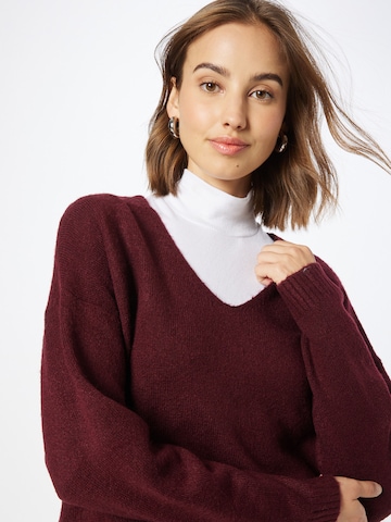 Pullover 'Son' di Noisy may in rosso