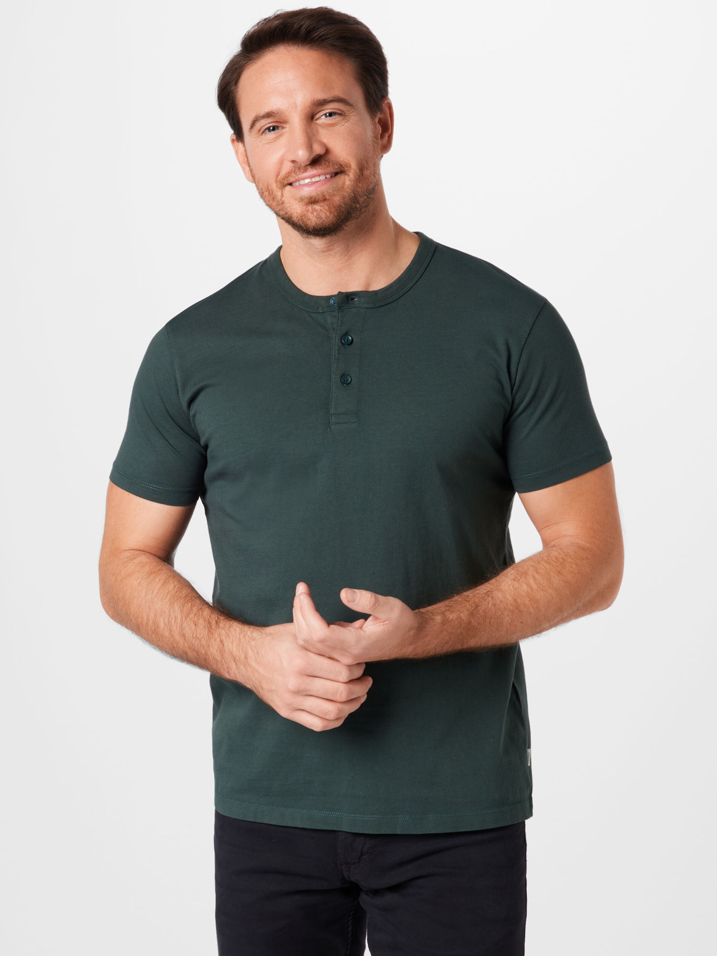 Männer Shirts ESPRIT T-Shirt in Tanne - UK03529
