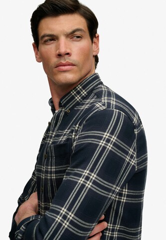 Coupe regular Chemise 'LUMBERJACK' Superdry & Co en bleu