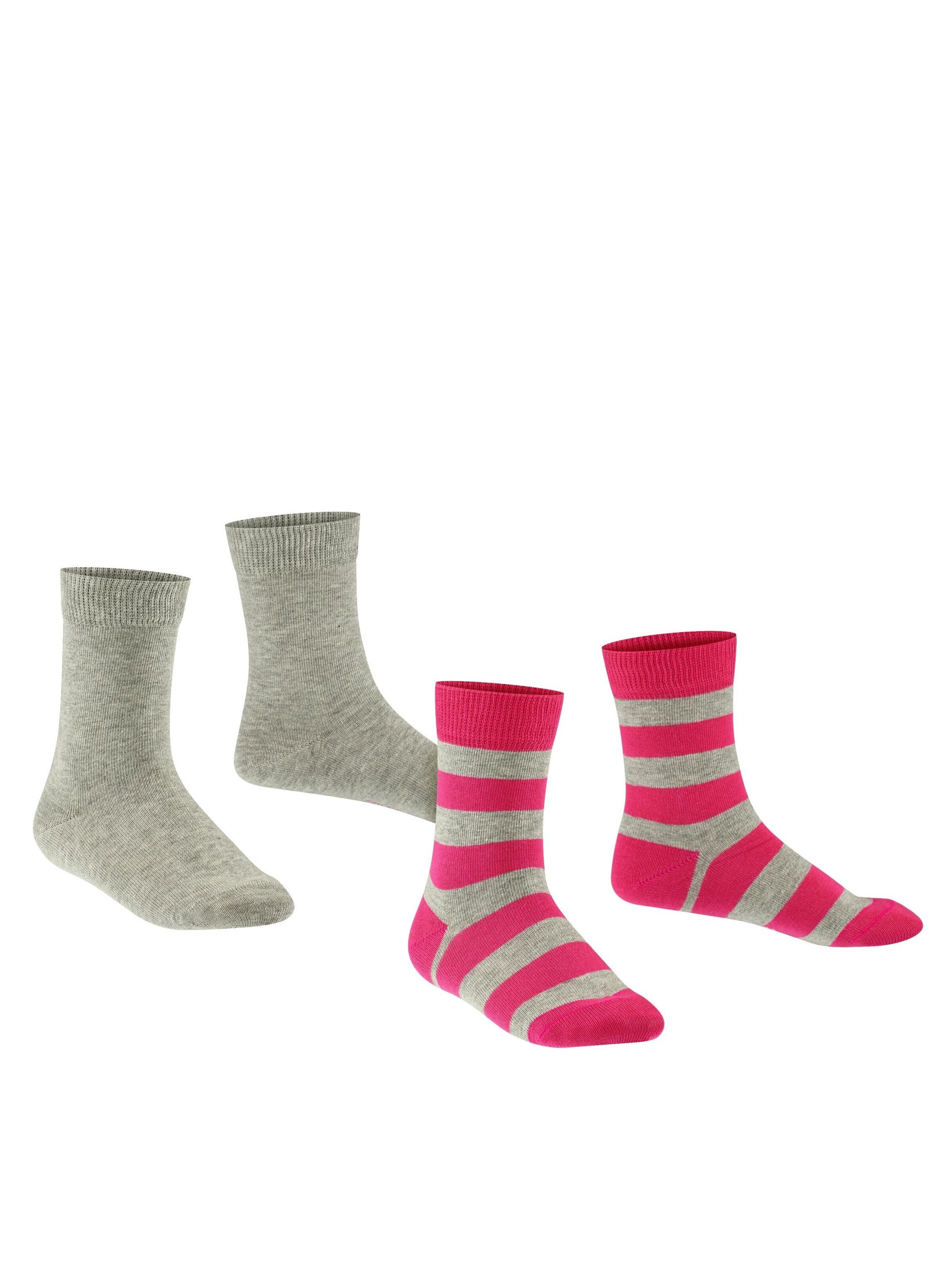FALKE Zokni 'Happy Stripe' - szürke