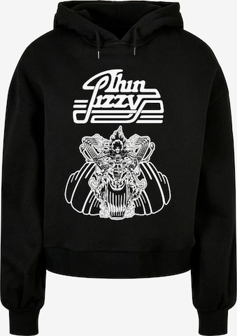 Merchcode Sweatshirt 'Thin Lizzy - Rocker' in Zwart: voorkant