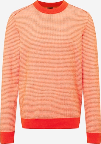 BOSS Orange Sweter w kolorze czerwony: przód