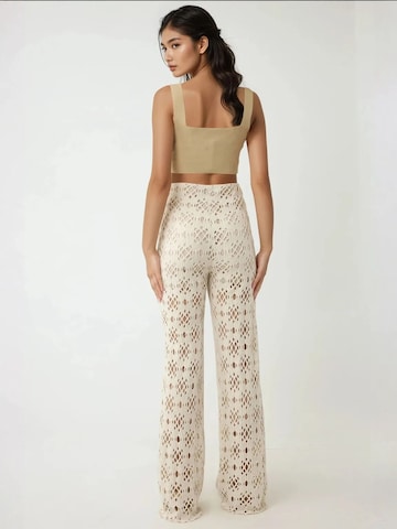 Flared Pantaloni di Hiccup in bianco