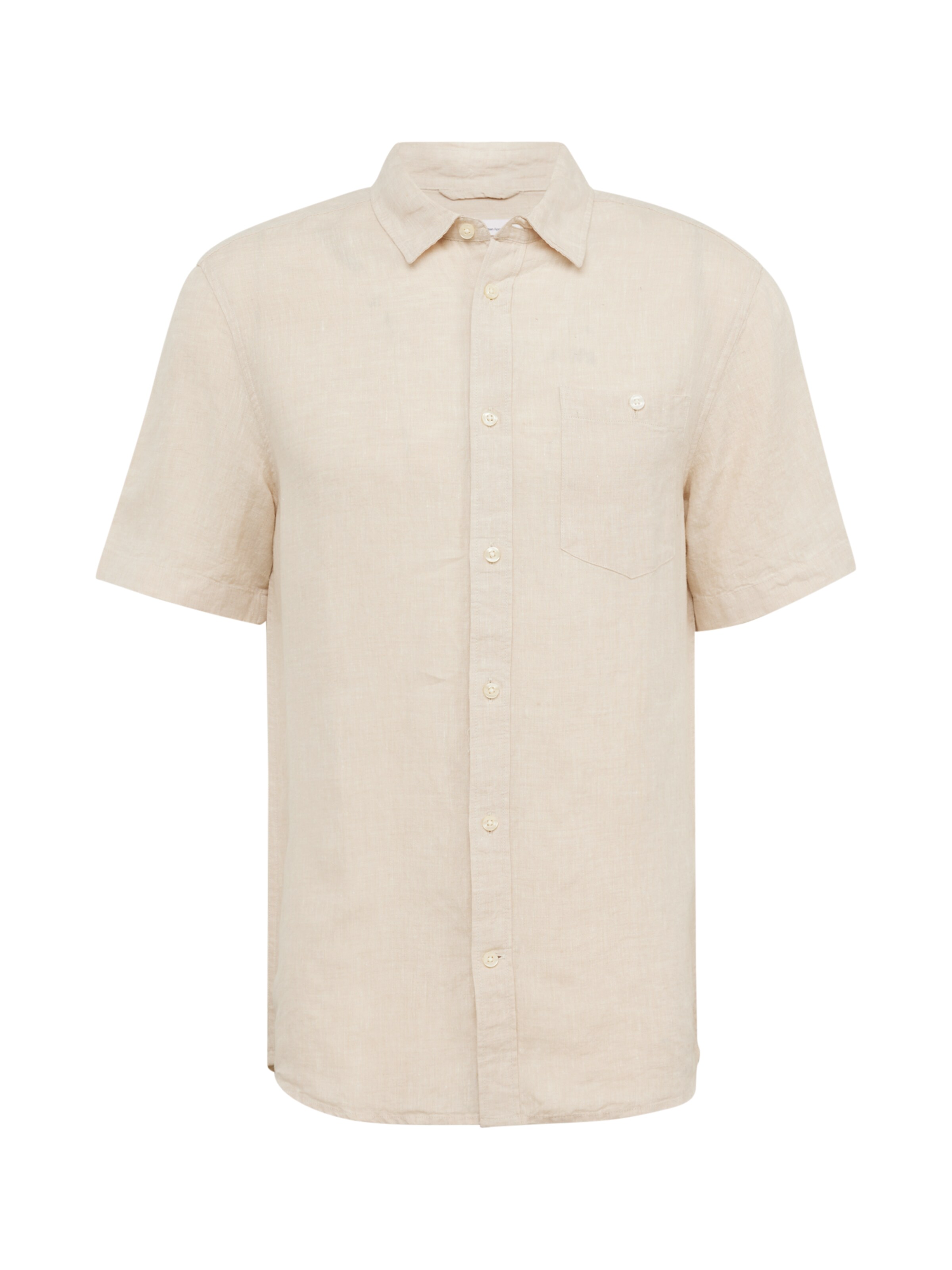 KnowledgeCotton Apparel Hemd in Beige: Vorderseite