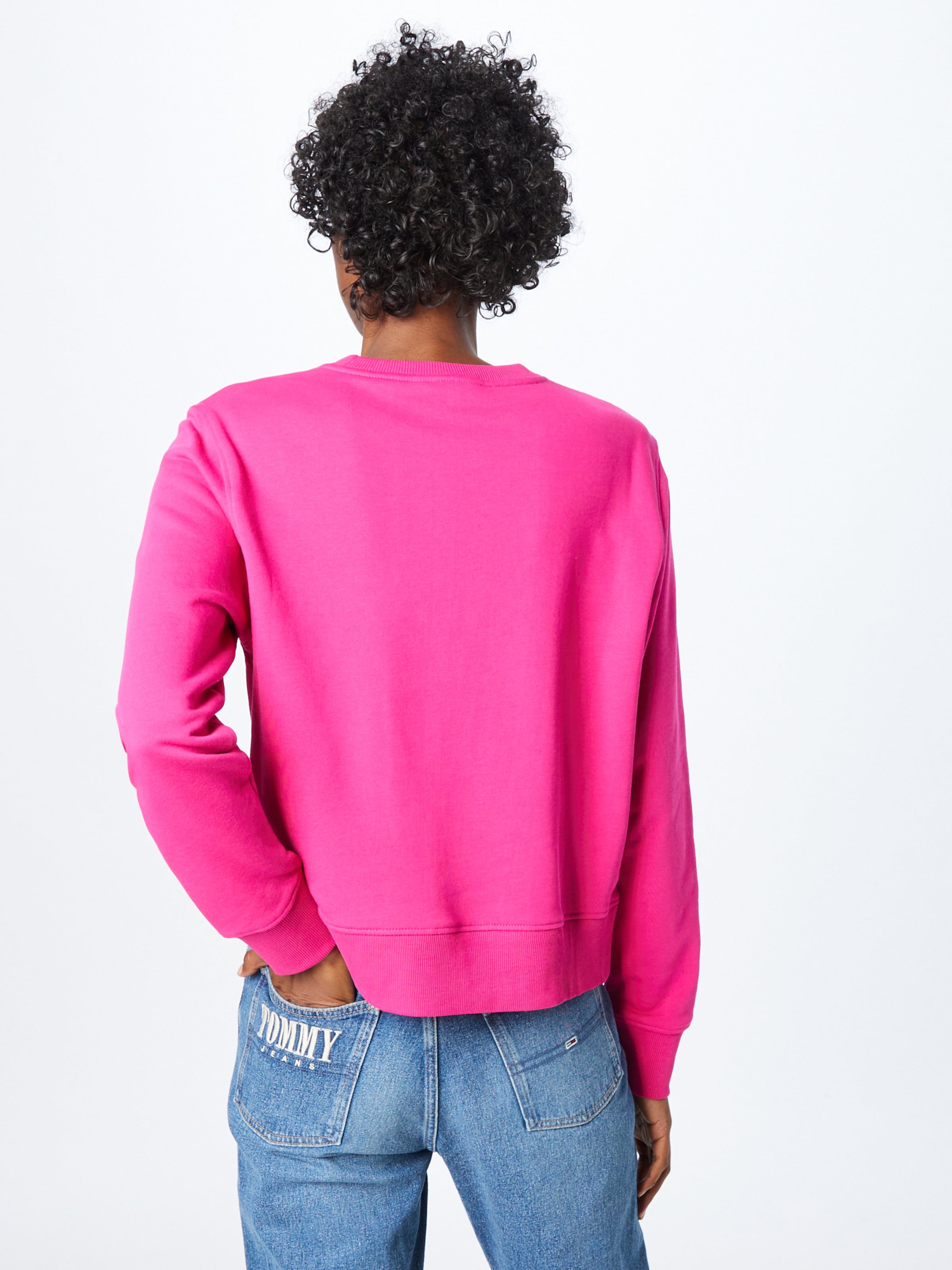 Hot pink online tommy hilfiger sweatshirt