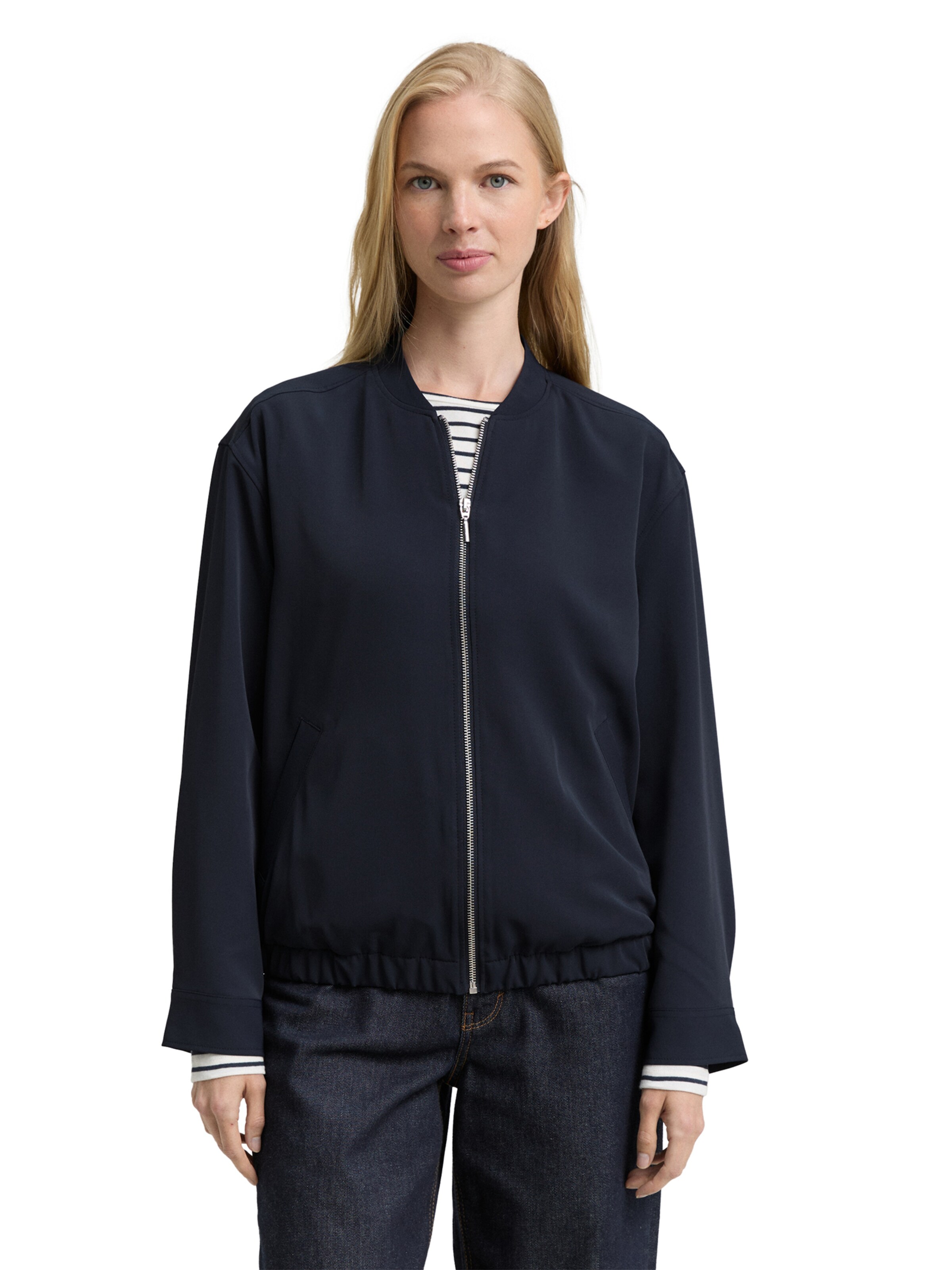 TOM TAILOR Between-season jacket in Blue: front