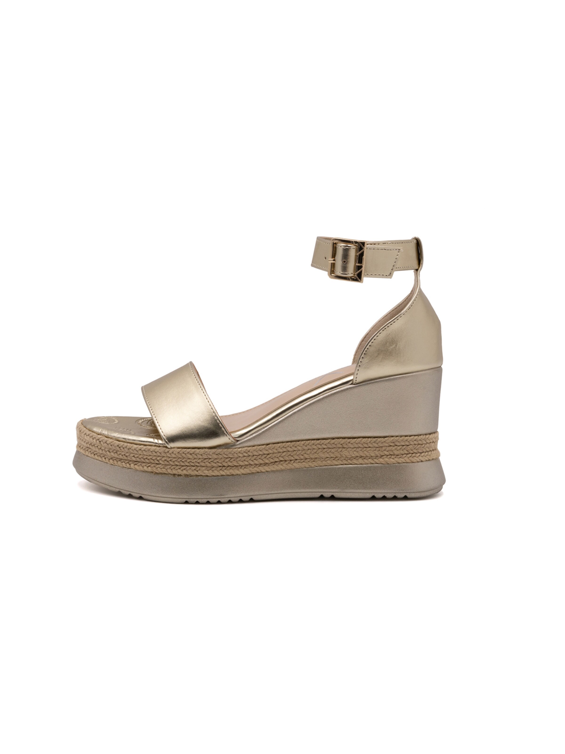 Alviero Martini Sandale in Gold: Vorderseite