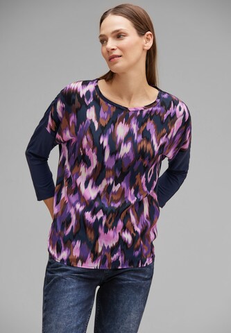 T-shirt STREET ONE en violet : devant