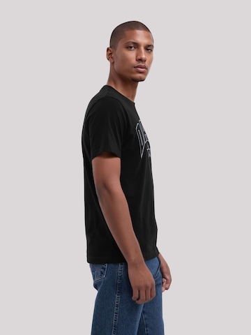 T-Shirt 'Dad Stern Vatertag College' F4NT4STIC en noir