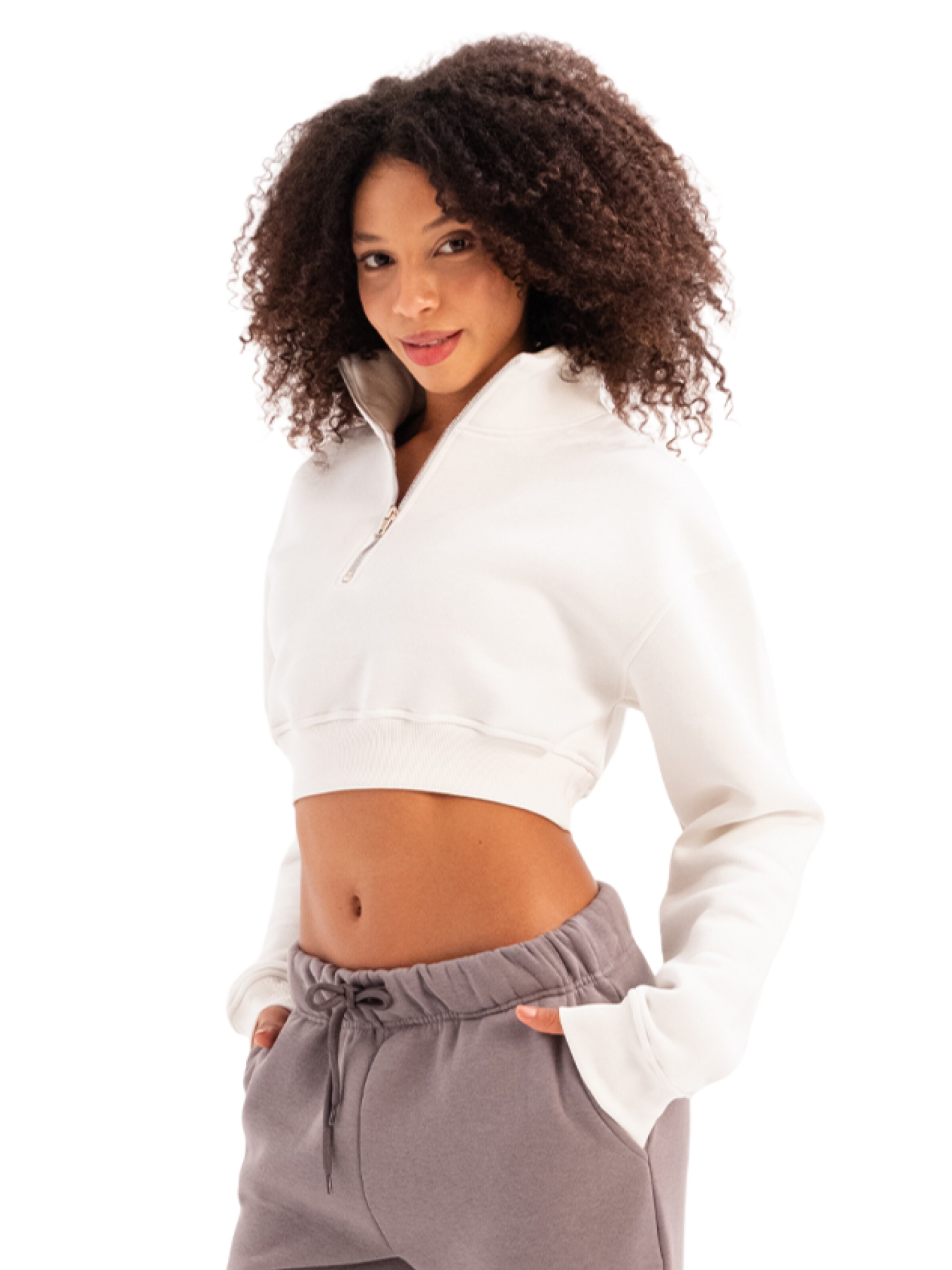 Justever Sweatshirt in Beige