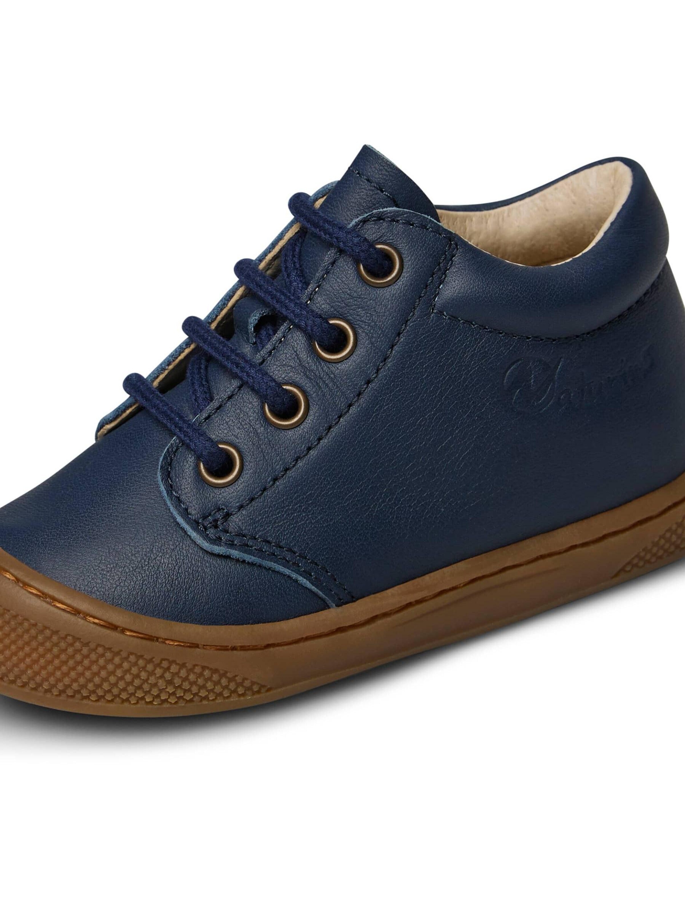 NATURINO Low shoe 'COCOON WIDE' in Blue: front