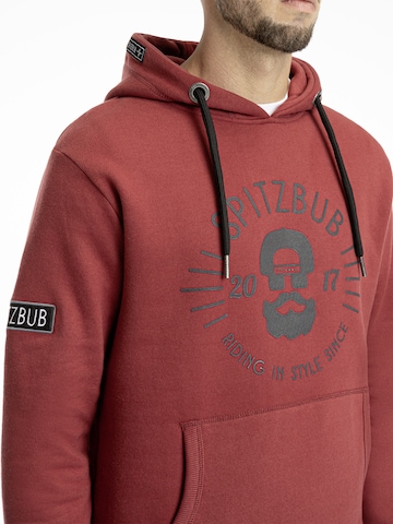 Sweat-shirt SPITZBUB en rouge