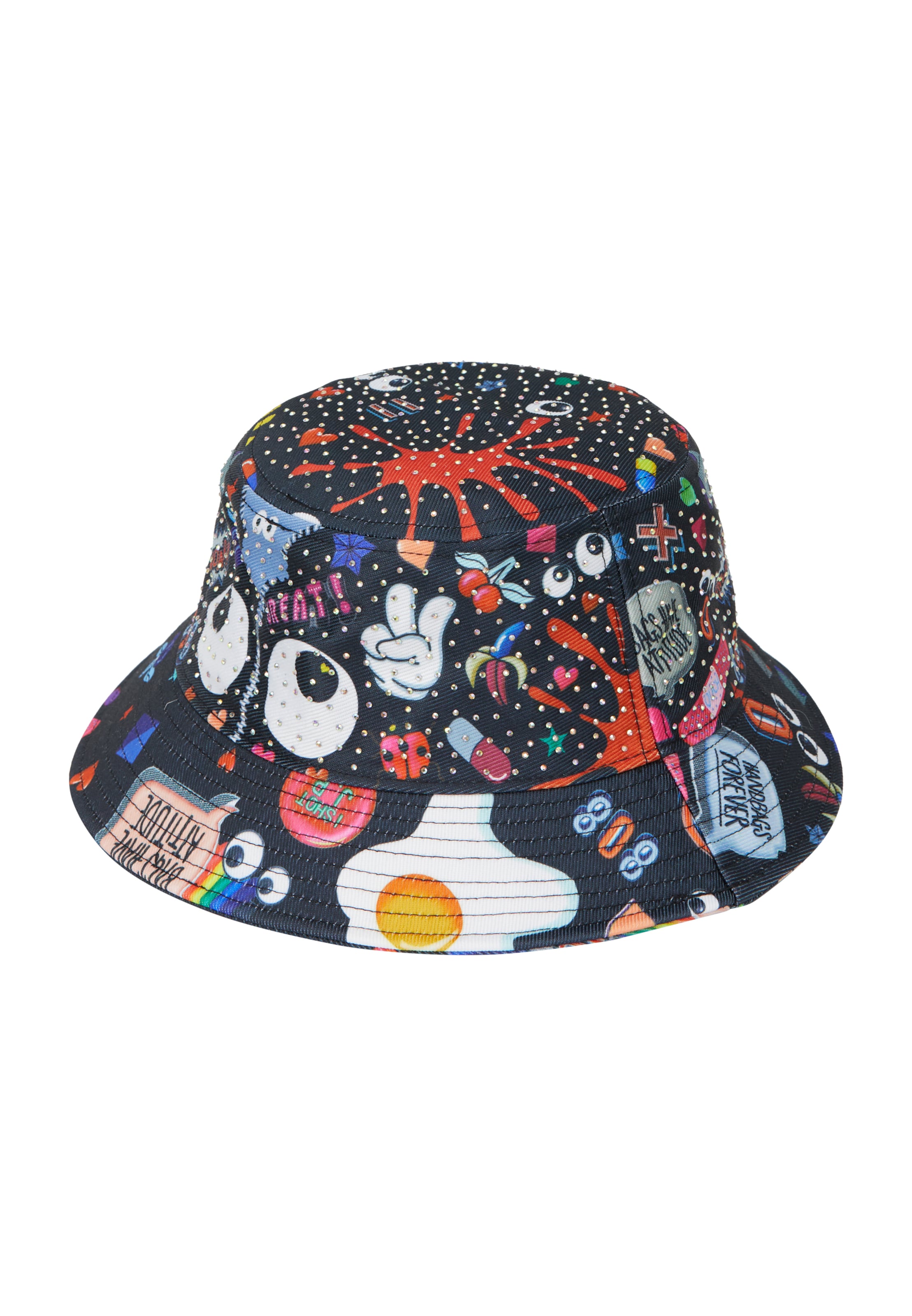 MYMO Hat 'Pop Eyetheme' in Black