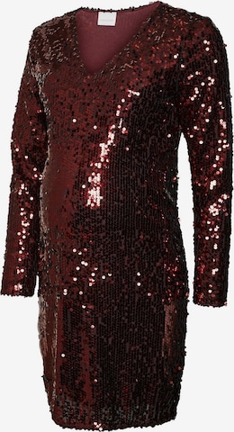 MAMALICIOUS - Vestido de gala en rojo: frente