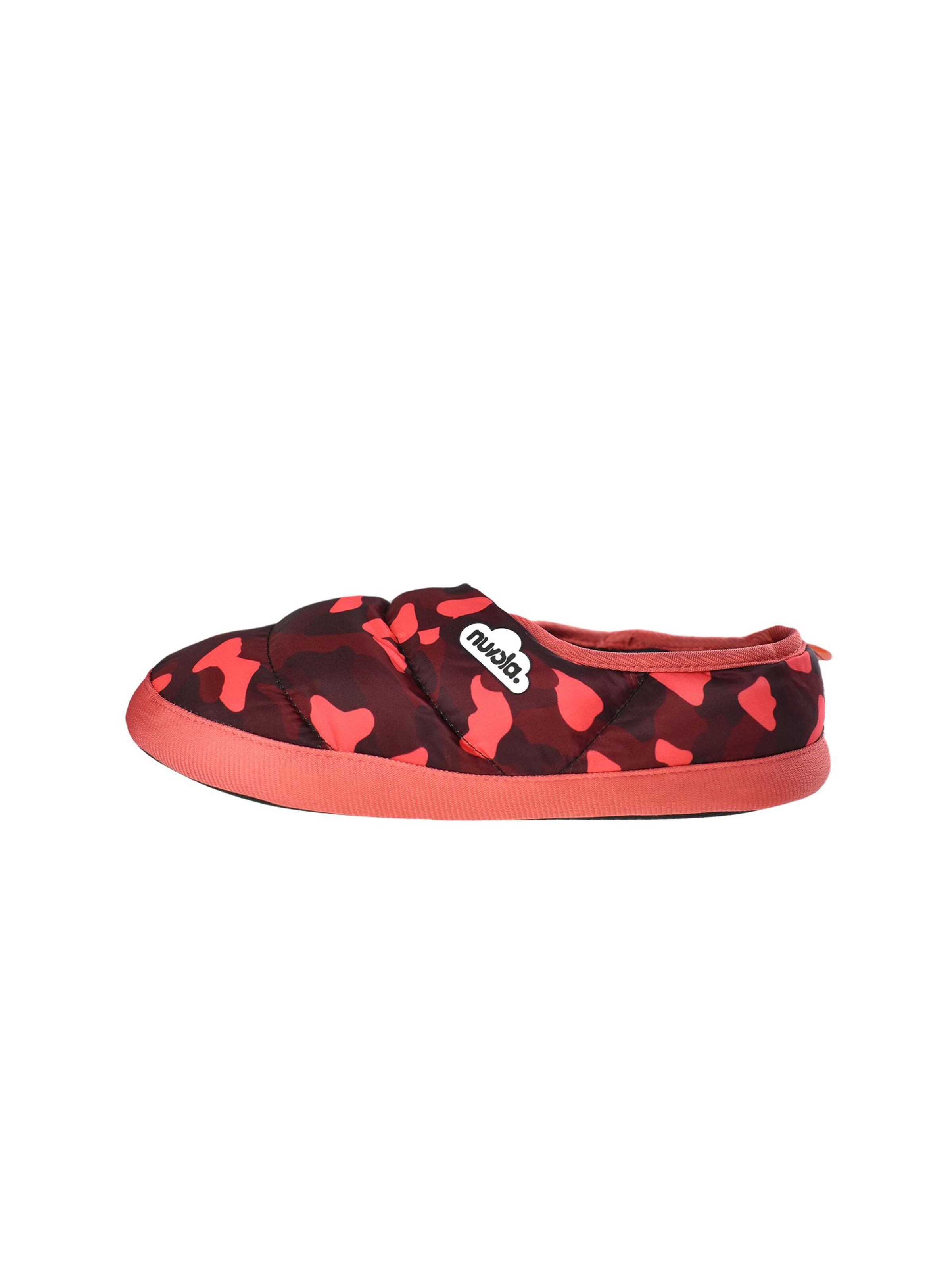 Nuvola. Slipper 'Camuffare' in Red: front