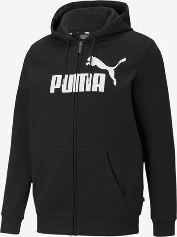 PUMA Sportsweatjacka i svart: framsida