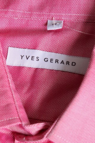 YVES GERARD Button Up Shirt in L in Pink