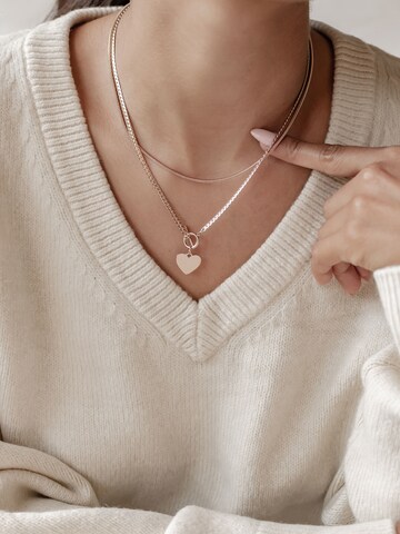 Hey Happiness Necklace 'Herz Duo' in Gold