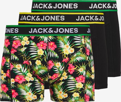 JACK & JONES Boxershorts in grün / pink / schwarz / weiß, Produktansicht