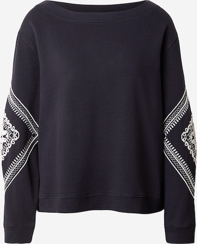 monari Sweater majica veličine S u morsko plava / svijetlosiva / bijela, Pregled proizvoda