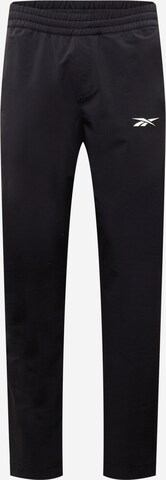 Reebok Regularen Športne hlače | črna barva: sprednja stran