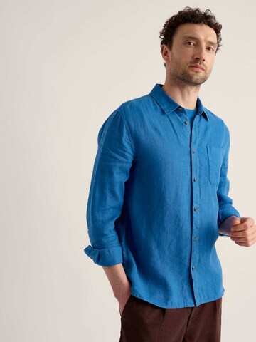 Seasalt Cornwall Regular Fit Paita 'Curator' värissä sininen: etupuoli