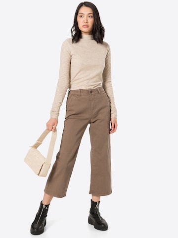 OBJECT Loose fit Jeans 'MARINA' in Brown
