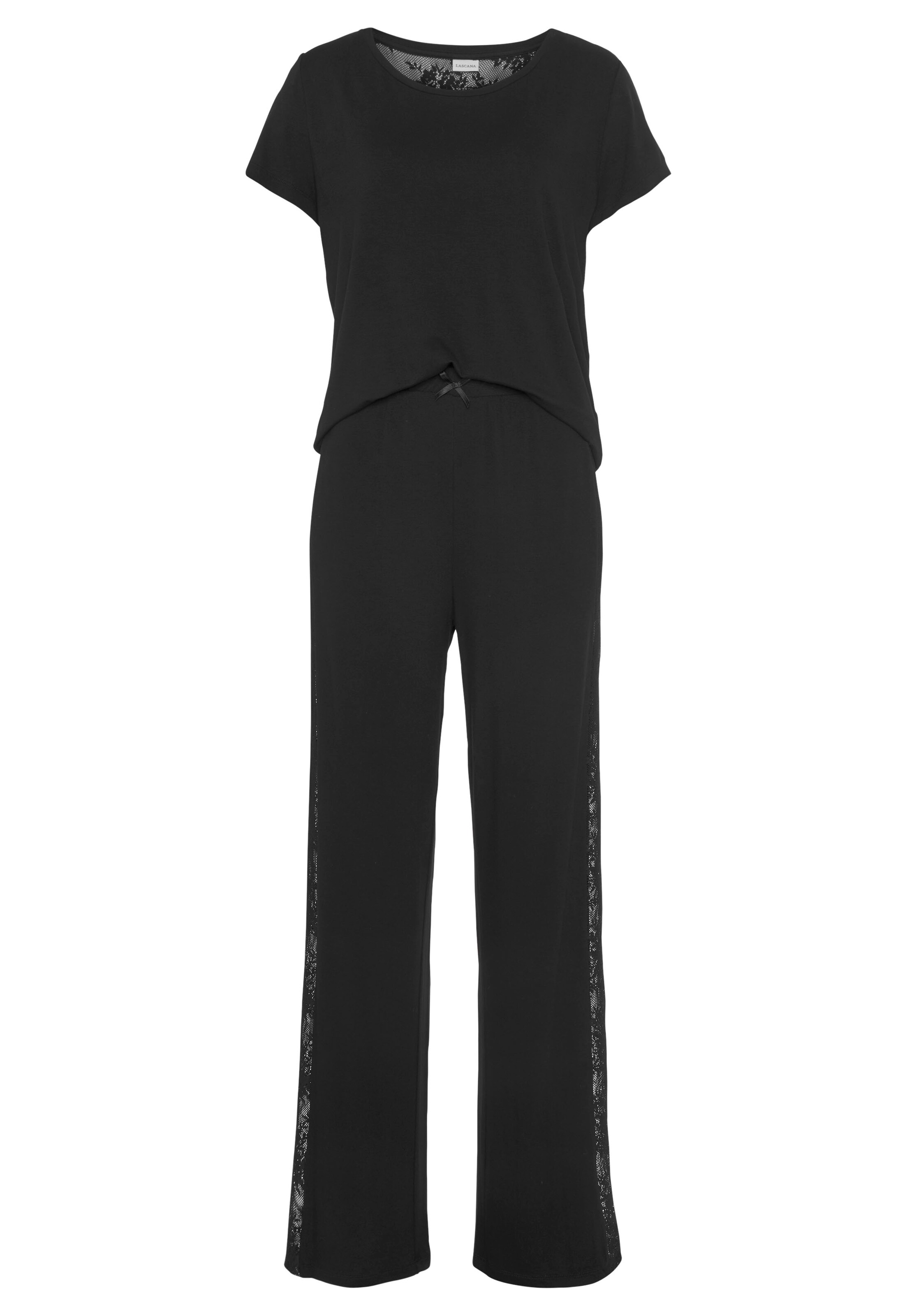 Bruno Banani Pajama in Black: front