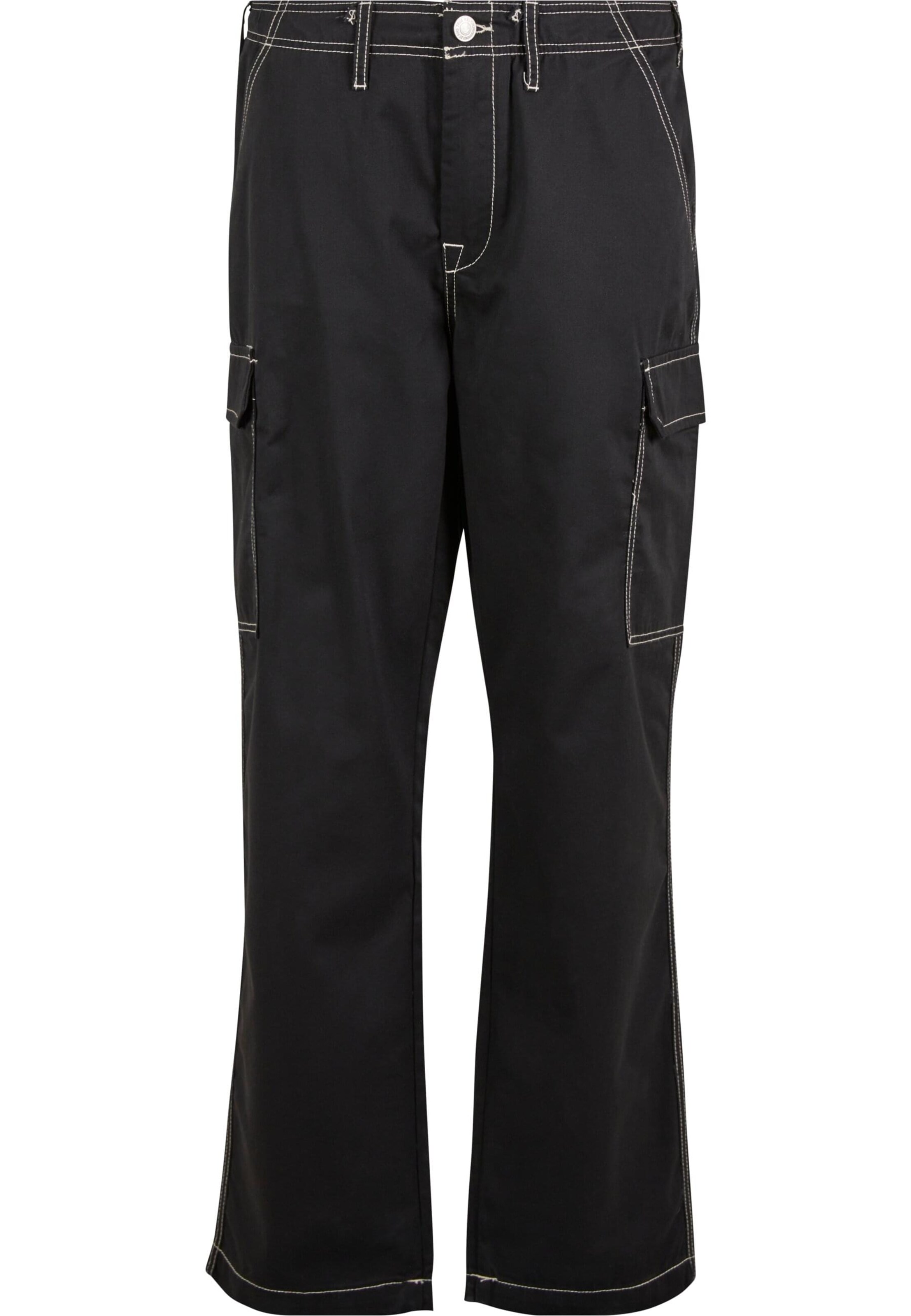 True Religion Loose fit Cargo trousers in Black: front