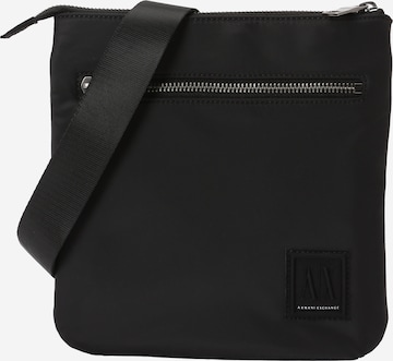 ARMANI EXCHANGE - Bolso de hombro en negro: frente